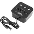 thumbnail image 1 of Lector de tarjetas inteligentes USB compatible con DNI, cajeros automáticos, IC, ID, CAC, SIM, tarjeta de impuestos y tarjeta bancaria., 1 of 5