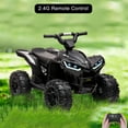 thumbnail image 4 of 12V Kids Ride On ATV with Remote Control – Battery Powered 4-Wheeler Quad Toy with LED Lights, Music, Monitor Display, Horn & Treaded Tires – Electric ATV for Toddlers Ages 3-6, 4 of 7