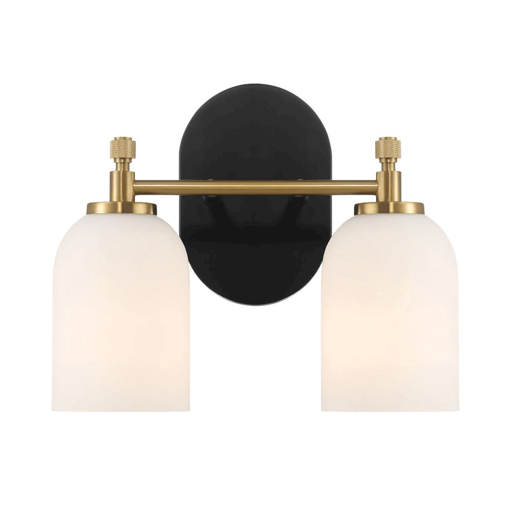 Ashcroft Furniture Vortex Two Lights Vanity in Traditional Style for Over Bathroom