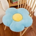 thumbnail image 4 of Adorable Flower Plush Pillow Seat Cushion - Soft, Cozy, and Machine Washable | Contemporary Floral Design in Yellow, Pink, and Blue | Perfect for Home Decor and Reading Spaces, Cozy Seating Addition|, 4 of 15