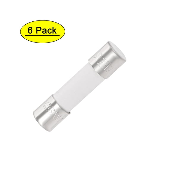 Automotive Cartridge Fuse 2A 250V 5x20mm Slow Blow Replacement for Car Stereo Audio Alarm Amplifier Ceramic 6pcs