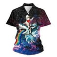 thumbnail image 2 of Mens Golf Polo Tops Relaxed Fit Stylish Unique Color Blocked Funny Printed Comfortable Mens Graphic T-Shirts,OTHER,2XL, 2 of 3