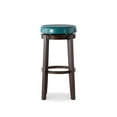 thumbnail image 6 of Home Square 2-Piece Furniture 29" Wood Swivel Bar Stool Set in Teal Blue, 6 of 6