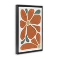 thumbnail image 3 of Stupell Industries Minimal Mod Orange Flowers Abstract Painting Black Floater Framed Canvas Art Print Wall Art, 21 x 31, 3 of 9
