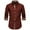 Red, variant on AherBiu Mens Shirts Button Down Long Sleeve Lapel Collar Tshirt Relaxed Fitted Fall Winter Casual Lightweight Shirt Tops
