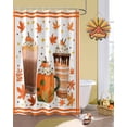 thumbnail image 2 of Pumpkin Latte Shower Curtain Set ，Waterproof Fabric Shower Curtains Fall Drink Shower Curtains for Bathroom,Bathroom Decor 36"x72", 2 of 7