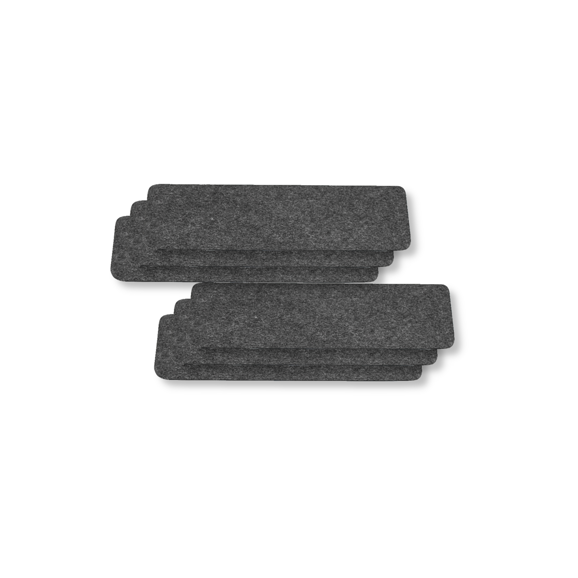 G-Floor Drip & Dry 12" x 20" Absorbent Pet Placemat, Grey (6 Pack)