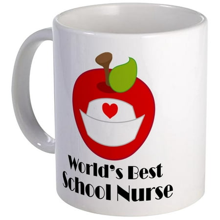 CafePress - World's Best School Nurse Gift Mug - Unique Coffee Mug, Coffee Cup