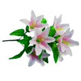 thumbnail image 3 of 6 uds flores de artificiales de seda decoración de boda Rosa claro Zulema Simulation Lily Flower, 3 of 8