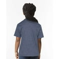 thumbnail image 3 of Gildan B01660613 Softstyle Youth T-Shirt, Heather Navy - Small, 3 of 5
