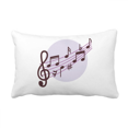 thumbnail image 1 of Coussin Décoratif en Forme Ronde Notes de Musique pour Canapé Maison, 1 of 3