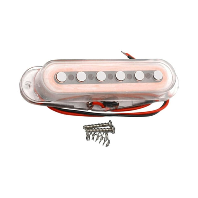 Pastilla de guitarra de bobina simple, pieza de metal para guitarra eléctrica, reemplaza la pastilla del puente del mástil. Cuello
