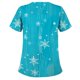 thumbnail image 2 of Puntoco Blusa de manga corta con cuello en V para mujer, uniforme de trabajo, blusa de Acción de Gracias de Navidad Puntoco Puntoco-2655, 2 of 5