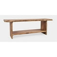 thumbnail image 4 of Jofran Cooper Live Edge Storage Bench, 52''L x 16''W x 18''H, Natural (Set of 2), 4 of 4