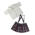 thumbnail image 2 of BESTSKY Stylish Short Sleeve Suspender Skirt Dress Outfit for Dolls Clothes Accessories, 2 of 7