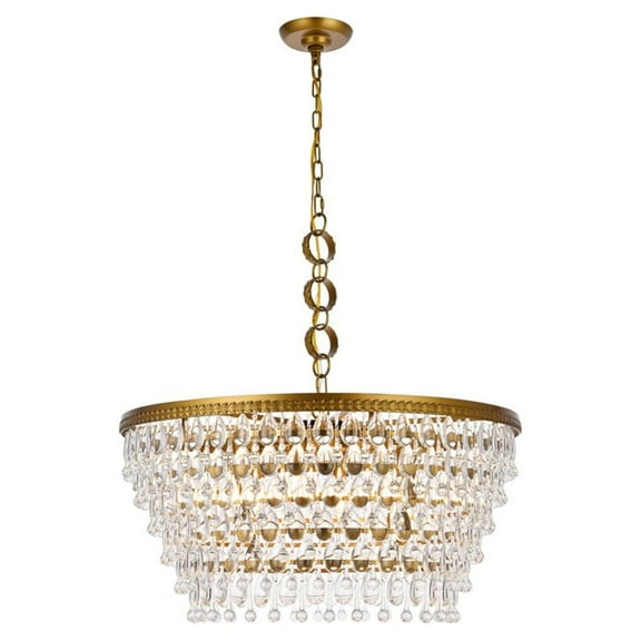 Nordic 6 lights brass chandelier
