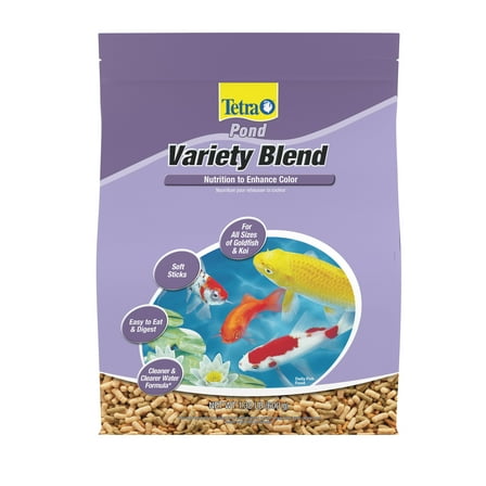 TetraPond Variety Blend Pond Fish Food for Goldfish and Koi, 1.32 lb