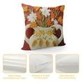 thumbnail image 4 of JEUXUS  Farmhouse Floral Blossom Tufted Throw Pillow Cover Spring Colorful Flower Vase Leaves Pillowcase Soft Square Cushion Case, 4 of 5