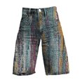 thumbnail image 4 of kaondbfi Denim Shorts for Women Print Like Denim Flare Jeans Stretchy Shorts with Pockets Summer Jeans for Women, 4 of 4