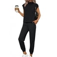 thumbnail image 2 of Women's 2 Piece Casual Outfit Long Sleeve Top and Pants Set, 2 of 9