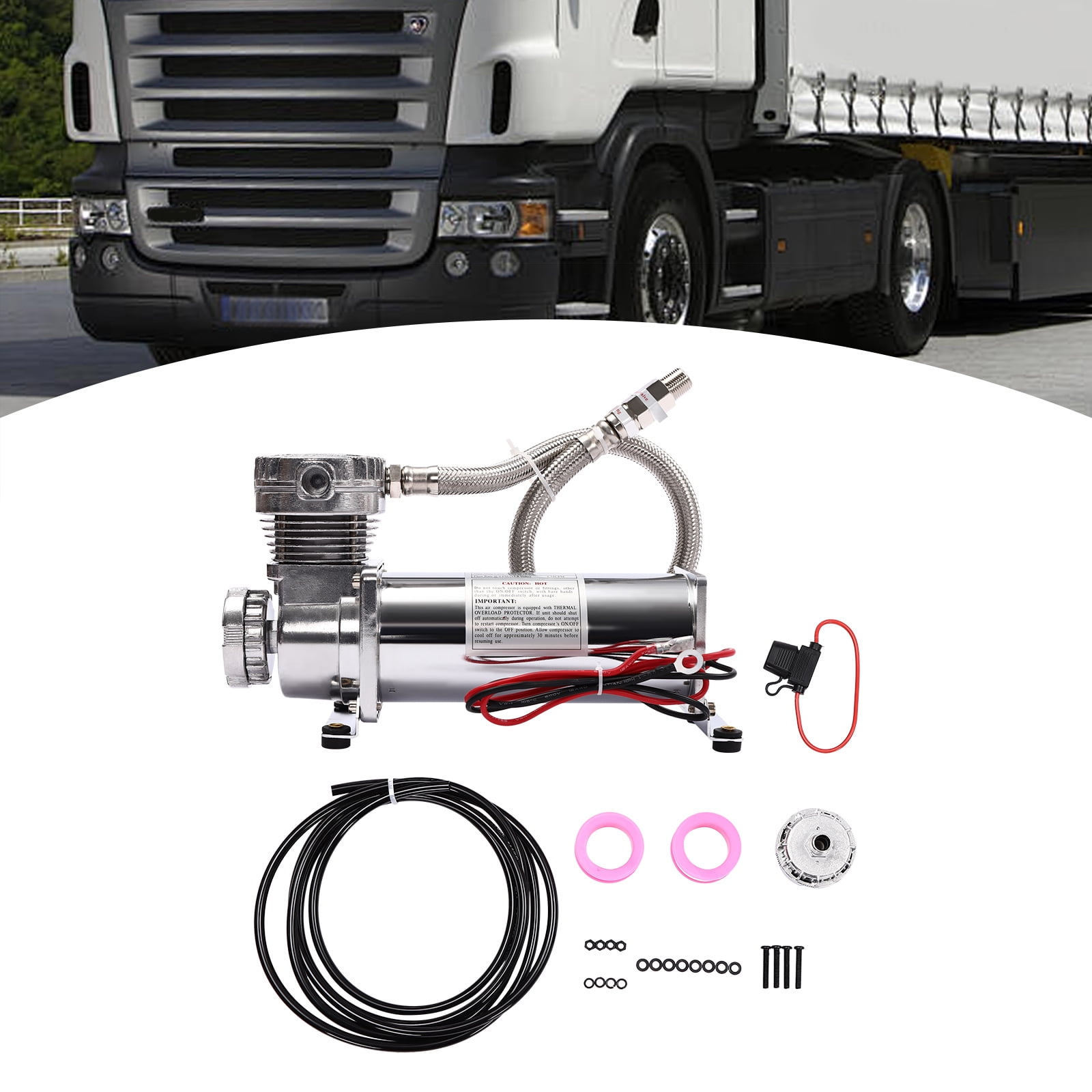 Wildnix Air Compressor – High-Quality Iron & Copper, Fast Inflation, Quiet Operation, Lightweight Design