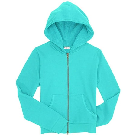 No Boundaries - Juniors Sherpa Hoodie Jacket