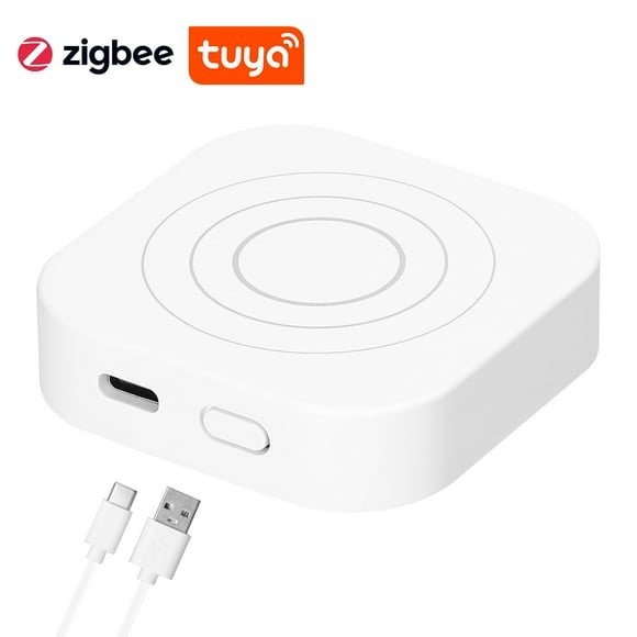 Compact Human Motion Detector - Smart Home 24GHz Millimeter Wave Radar Sensor with ZigBee/WiFi Connectivity, Ideal for Automation and Safety Systems, White