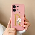 thumbnail image 3 of Funda de teléfono para Redmi Note 13 Pro, Protector de cobertura completa de silicona líquida suave con letras elegantes, 4G, 5G, 13Pro, 3 of 5