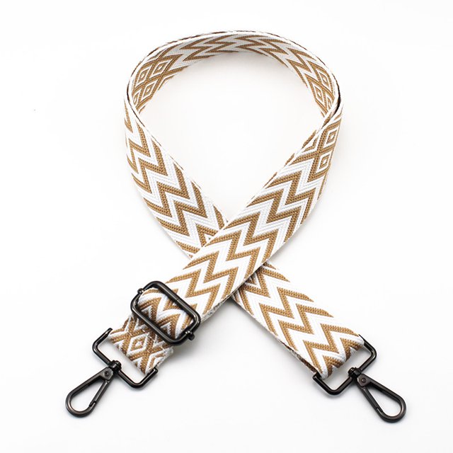 Correa de bolso extendida de jacquard bordada Correa de bolso de estilo étnico ajustable de repuesto Accesorios Correa de hombro cruzada de un solo hombro para bolso de mujer
