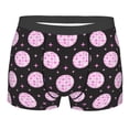 thumbnail image 5 of Uemuo Pink Groovy Disco Ball Pattern Men's Boxer Briefs,Trunk Anti-Chafing,Comfortable, Durable, and Stylish Underwear-X-Large, 5 of 9
