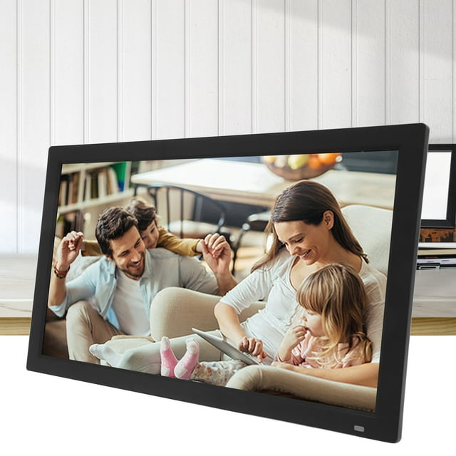 21.5 Inch Digital Picture Frame, 1920x1080 IPS HD Screen Digital Photo Frame, Wall Mountable Electronic Picture Frame with Slideshow, Share Photos and Videos, Support 32GB Memory