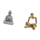 thumbnail image 5 of Estatua de mono,Estatua de Buda Mono para Interiores y Exteriores Budista,Figuras en miniatura meditando para decorar el jardín de casa.,Figura de pensador abstracto,Estatua de pensador, 5 of 8