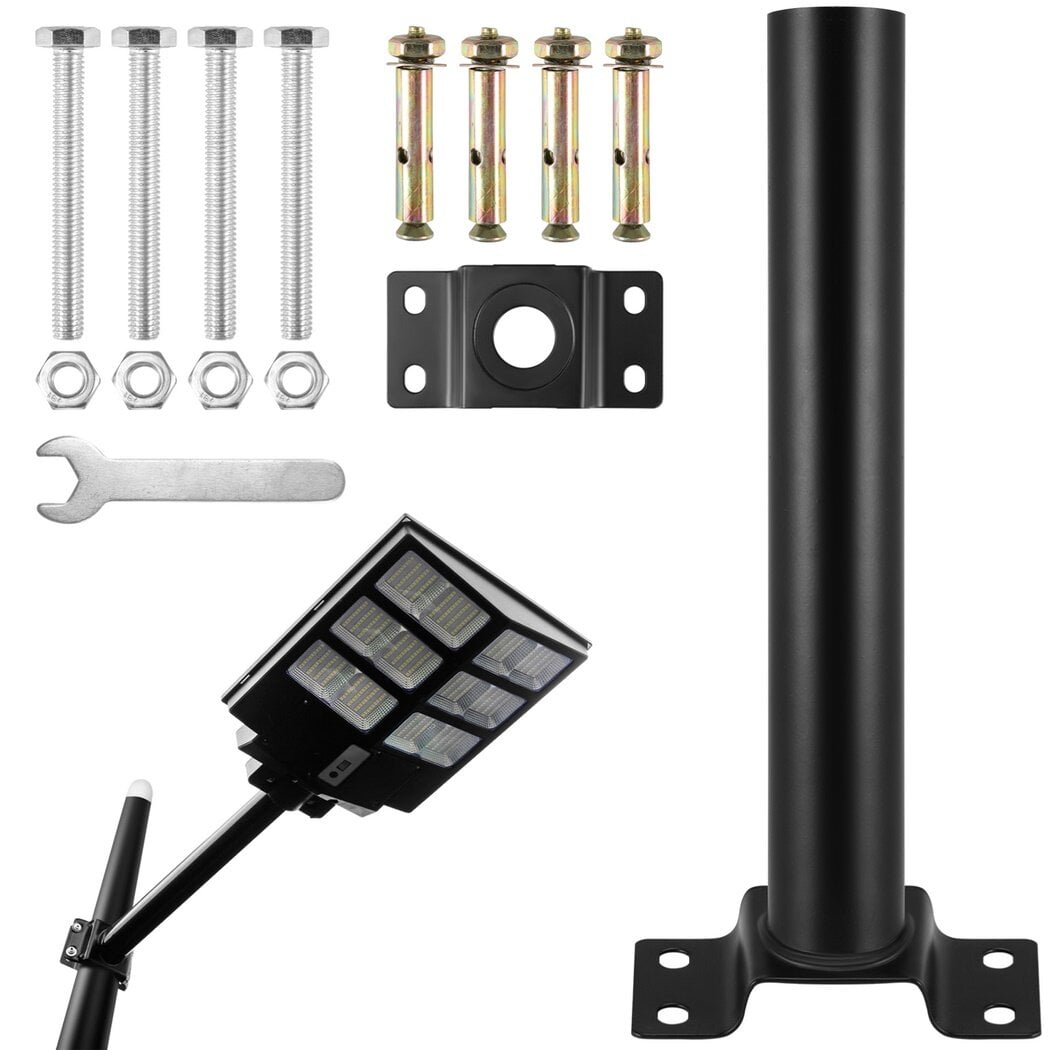 12" Street Light Mounting Arm Kit, HeavyDuty Metal Barn Light Fixture Extension Pole, Outdoor