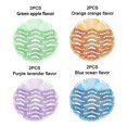 thumbnail image 3 of Urinal Sieve Spray Mats Urinal Sieve Deopads For Urinals Deodorisers 8 Pieces (blue, Green, Purple, Orange), 3 of 5