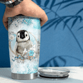 thumbnail image 2 of SANDJEST Penguin Tumbler Penguin Size 20oz Tumblers with Lid Gift for Girl Daughter Women Best Friend Sister Animal Lovers Christmas Birthday Presents, 2 of 5