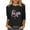 Black, variant on Ounisa Breast Cancer Shirts for Women Pink Ribbon Breast Cancer T-Shirt Casual 3/4 Length Sleeve Round Neck Tops Pullover Blouse
