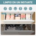 thumbnail image 3 of Juego de Organizadores para Cajones, Separadores Plegables para Armarios para Organizar Ropa Interior, Calcetines, Corbatas, Bufandas y Más (Negro), 3 of 4