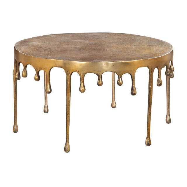 Mesa de Centro Drip Kessa Muebles Dorado 81 x 42 x 81 cm