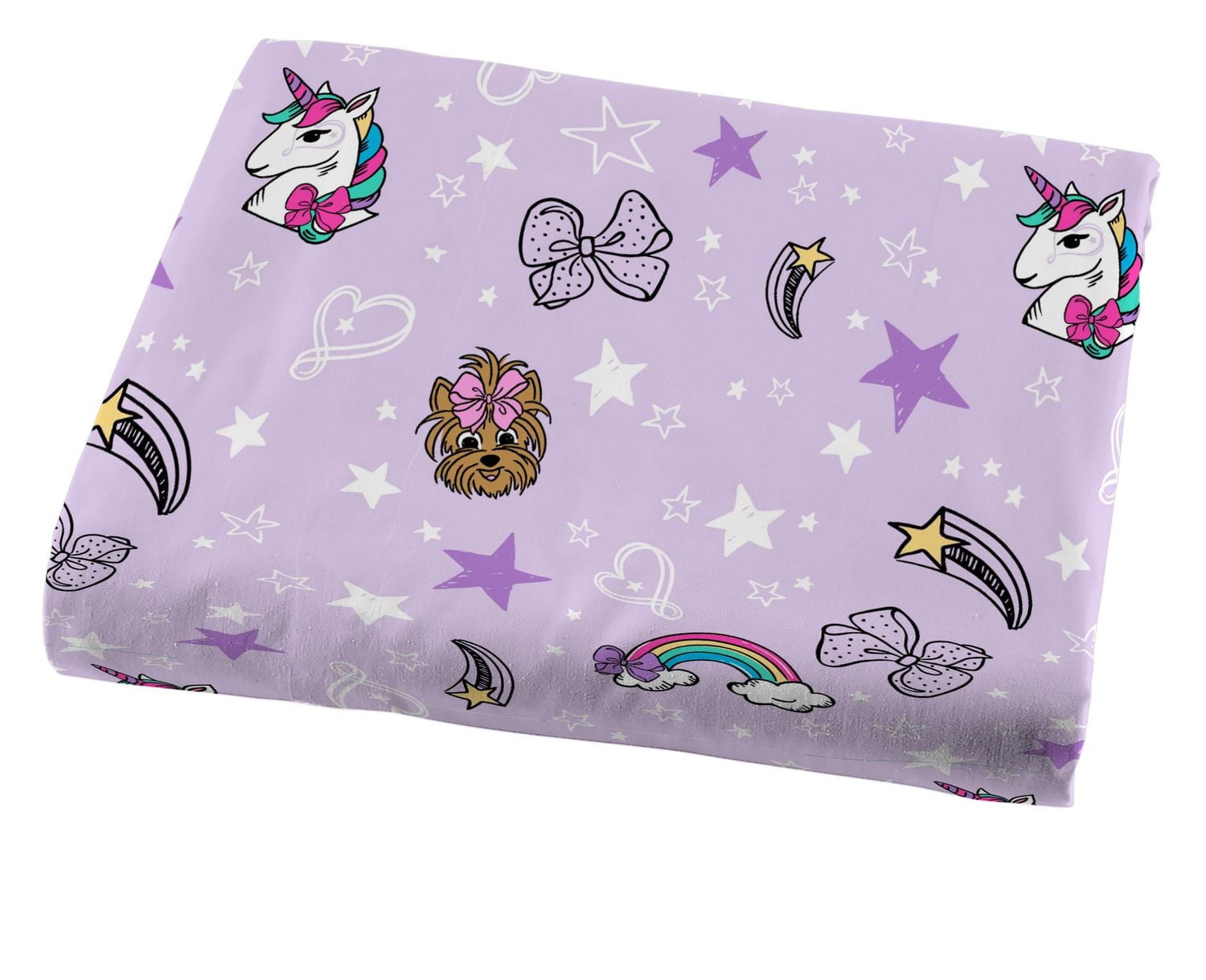 Jojo Siwa Sparkle Shine 4-Piece Full Sheet Set, 100% Polyester, Full (Double)