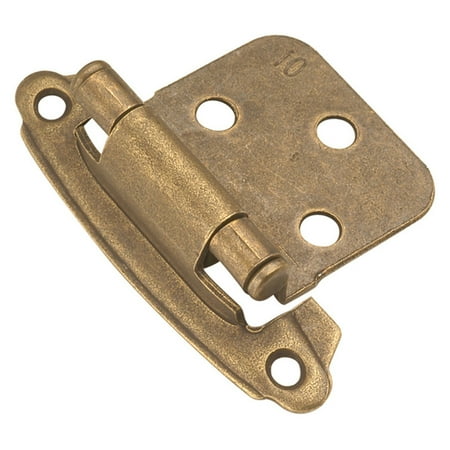 Colonial Bronze Cabinet Hinges - Hickory Hardware 2.19 in. Surface Self-Closing Cabinet Hinge - Set of 2