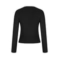 thumbnail image 5 of Womens Long Sleeve Henley Shirts Slim Fit Business Casual Tops Button Up Trendy Ribbed Knit T Shirts 2026 Fall Going Out Top Ladies, 5 of 7