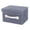 Grey, variant on Cozival Cotton Linen Drawer Storage Box with Lid - Foldable Fabric Organizer for Clothes, Socks, Scarves, Ties - Stackable Wardrobe Solution - Breathable & Sturdy, Foldable Wardrobe Organizer, Beige