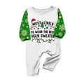 thumbnail image 2 of Onlypjs Family Matching Christmas Pajamas Sets – Holiday PJs for Women, Men – Festive Green Snowflake & Holiday Print Sleepwear, 2 of 3