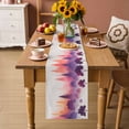thumbnail image 2 of Purple Orange Ombre Forest Table Runner 72 Inches, Tree Modern Abstract Art Bed Runner Dresser Scarves Tabletop for Indoor Outdoor Parties/Ceremony/Banquet, 14" x 72", 2 of 9