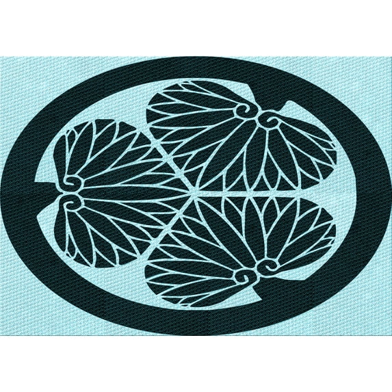 Ahgly Company Indoor Rectangle Patterned Deep Teal Green Area Rugs, 4' x 6'