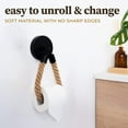 thumbnail image 3 of HENNEZ Nautical Toilet Paper Holder - Toilet Paper Holder Wall Mount - Nautical Rope Tissue Holder for Bathroom Accessories - Rustic Toilet Paper Holder for Wall Industrial Toilet Paper Roll Holder, 3 of 5