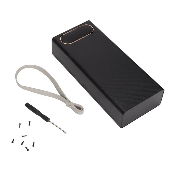 CAJA DE BATERÍA MÓVIL, CAJA DE BANCO DE ENERGIA DE GRAN CAPACIDAD CON 16 BATERÍA, PUERTOS DE SALIDA USB DUALES, Pantalla lcd y Puerto de Entrada Tipo C, Diseño de Cubierta