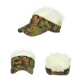 thumbnail image 1 of Wig Baseball Cap Funny Wig SunVisor Hat Short Fake Hair Cap for Men Adults Bald People, 1 of 5