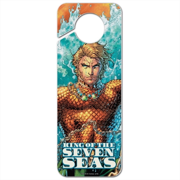 Aquaman King of the Sea Plastic Door Knob Hanger Sign