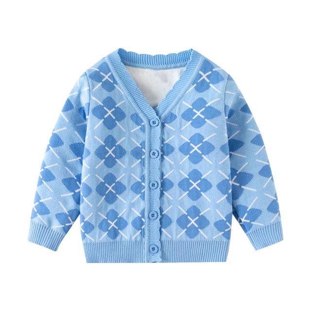 vdgthytj Toddler Girls Knit Cardigan Cute Printed Button down Long Sleeve Open Front Sweaters Kids Fall Winter Tops